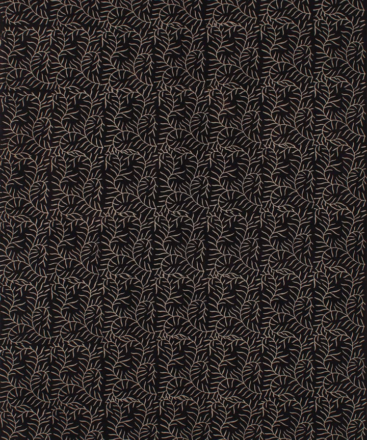 3m cotton black hand printed ajrakh kurta material