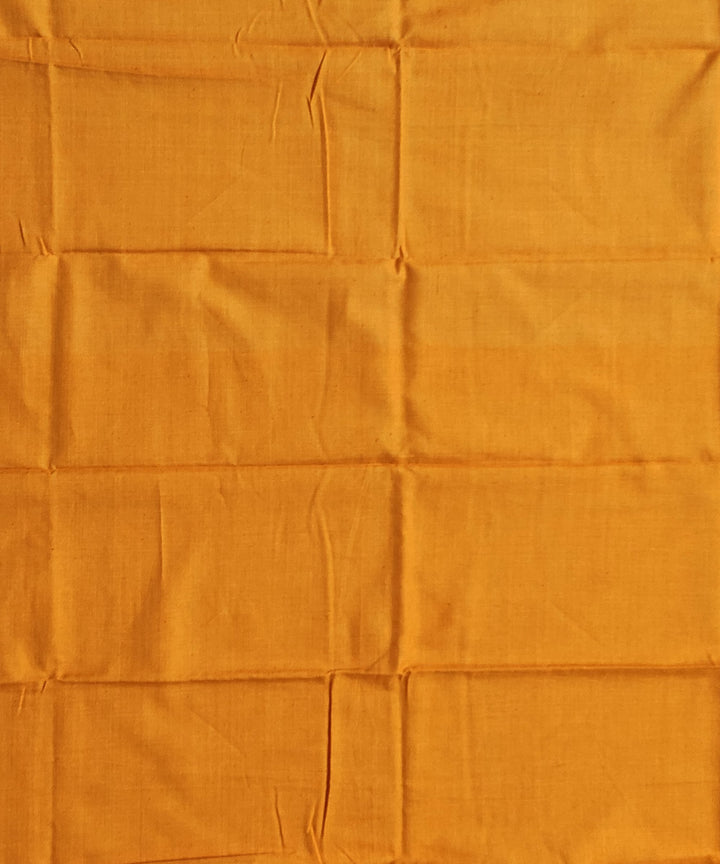 Black yellow handloom cotton sambalpuri sticthed border dress material