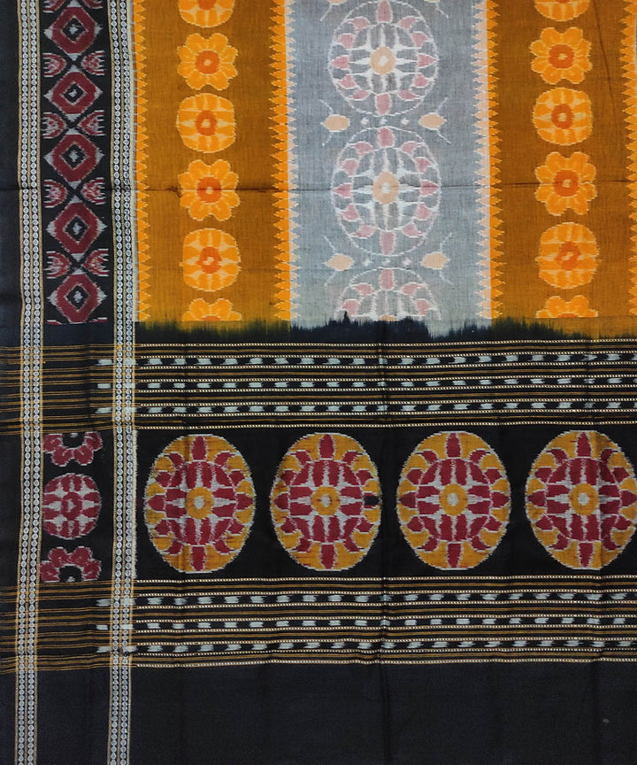 Multicolor handwoven cotton sambalpuri dupatta
