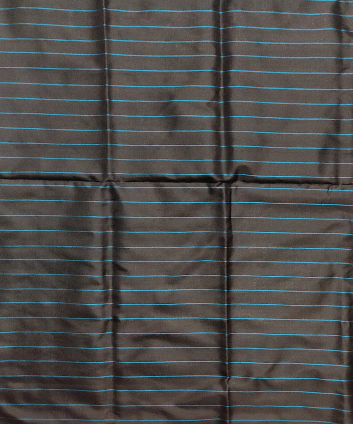 Sky blue black silk handwoven bomkai saree