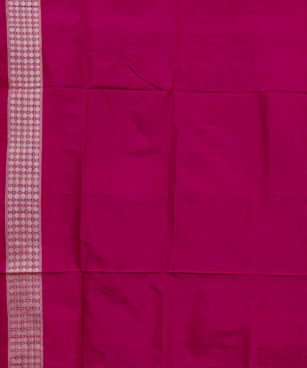 Navy blue pink silk handwoven sambalpuri saree