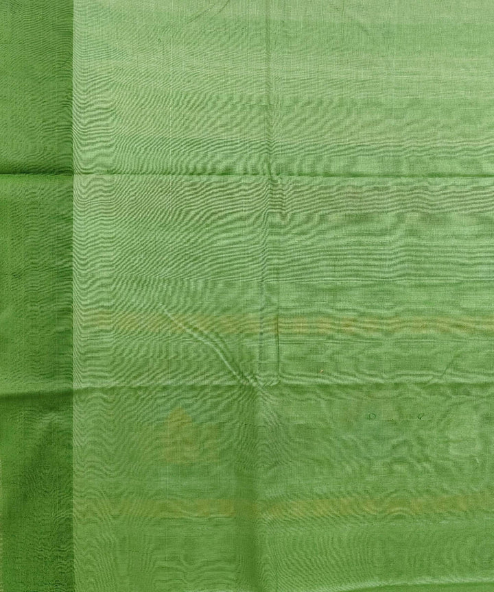 Beige green dolabedi Tussar Silk Handwoven Saree