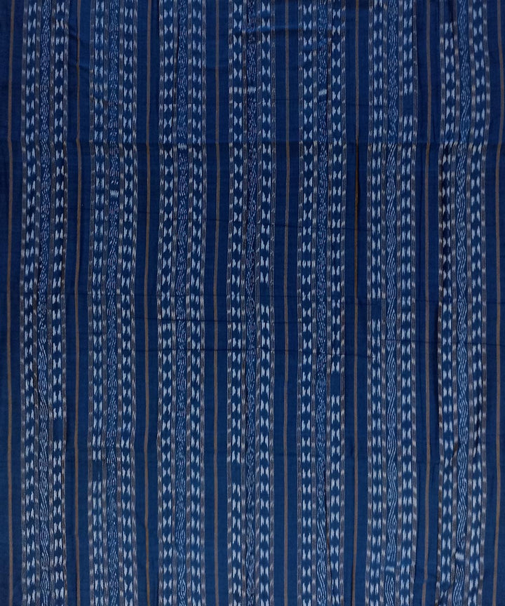 Blue handwoven cotton nuapatna fabric