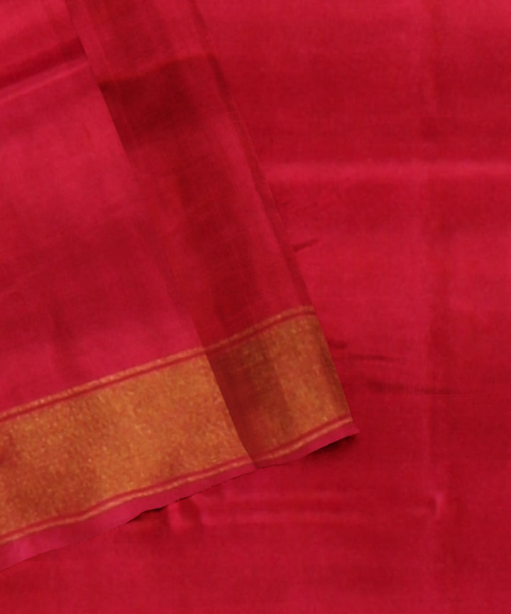 Red golden handwoven patola silk saree
