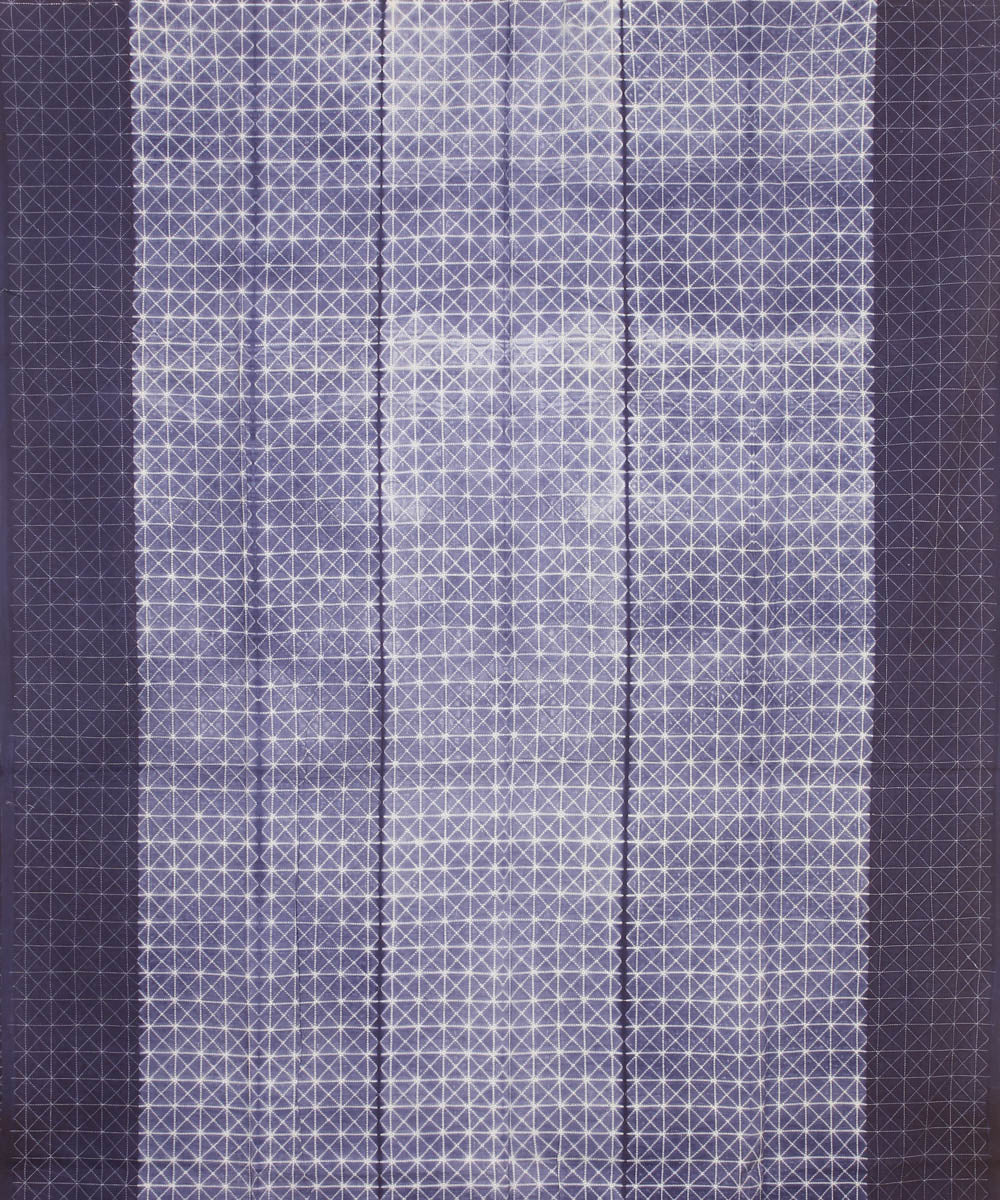 Lavender handwoven cotton shibori kurta material