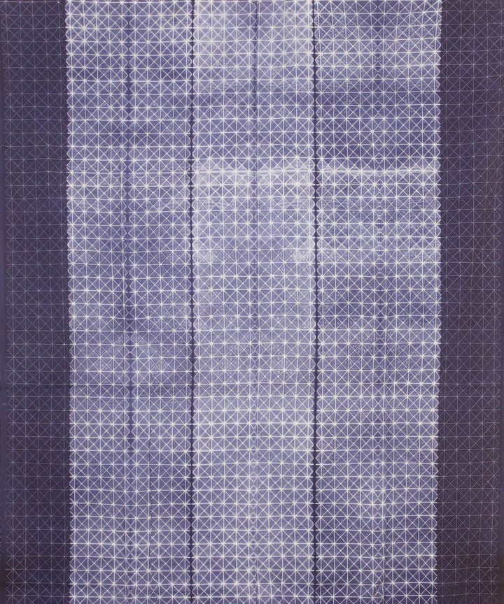Lavender handwoven cotton shibori kurta material