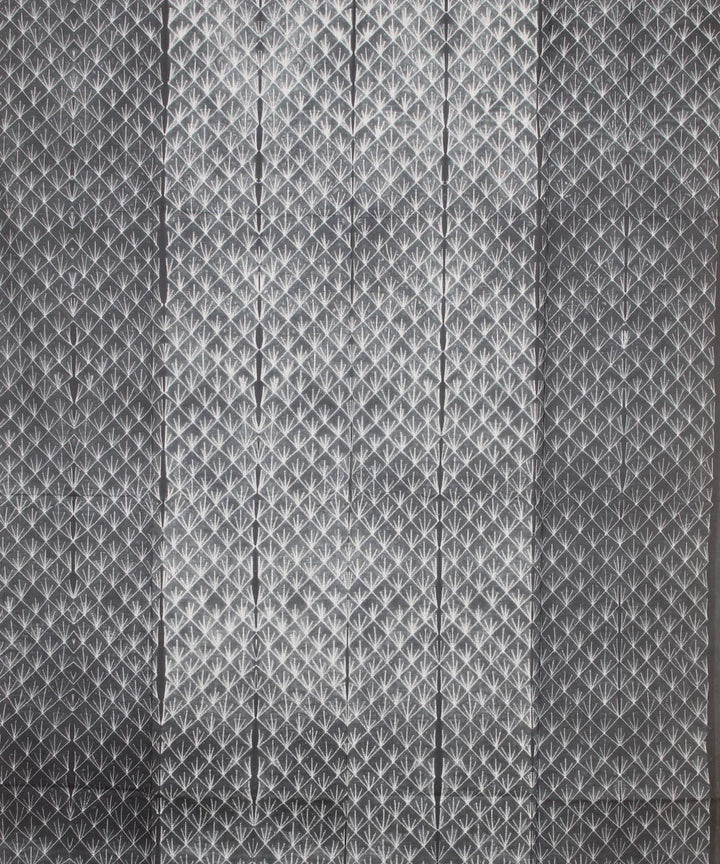 Grey handwoven cotton shibori kurta material