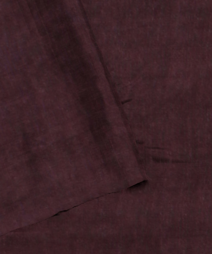 Violet cotton silk handwoven shibori saree