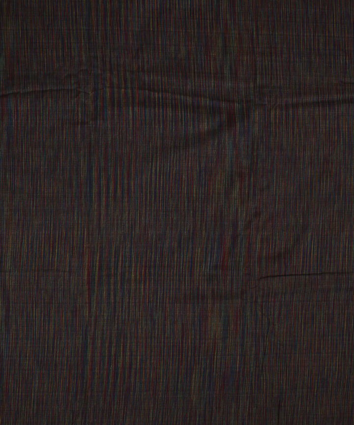 Greymulticolour handwoven cotton khadi fabric