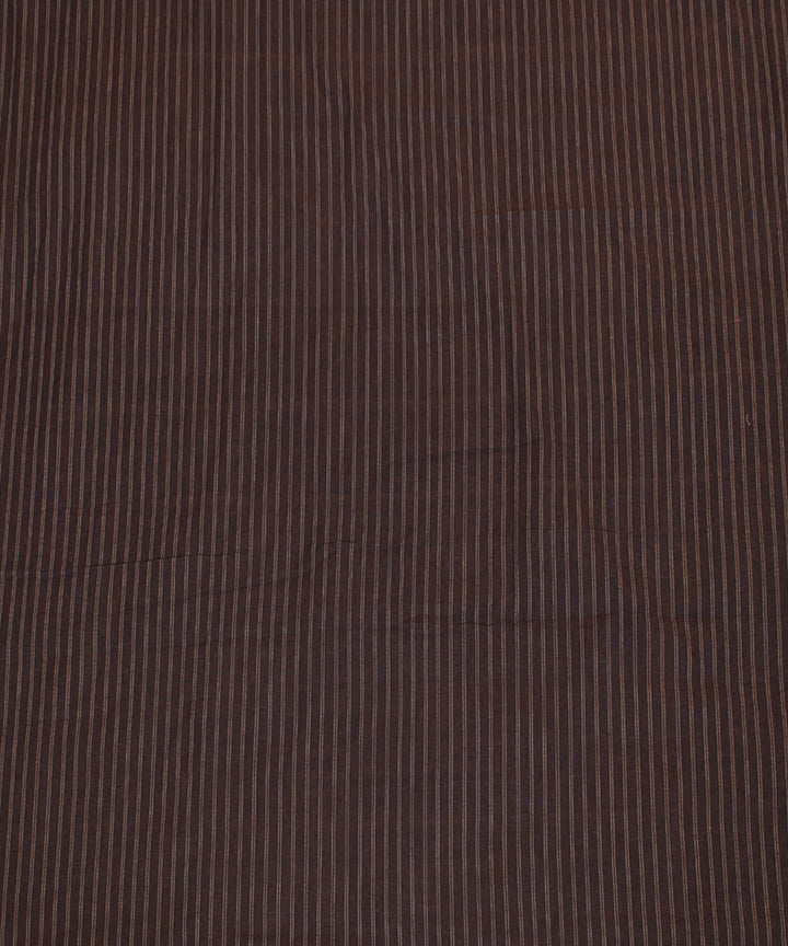 Blue handwoven cotton stripes fabric