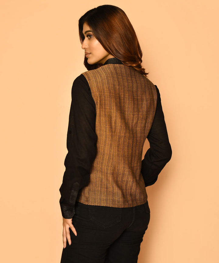 Multicolor handcrafted printed cotton jacket