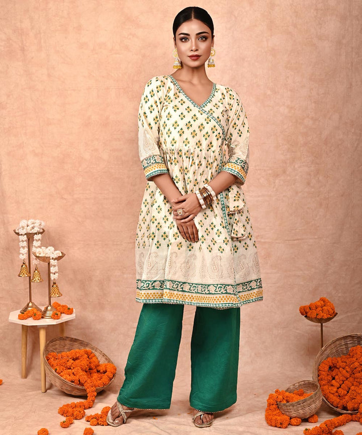 Mallika chanderi silk kurta set