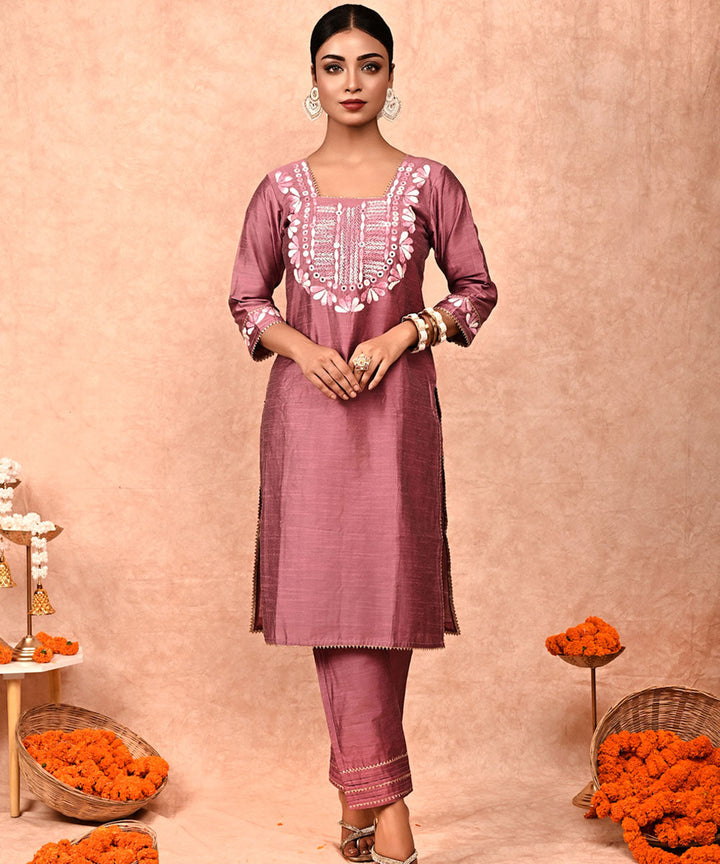 Soha cotton silk kurta-set of 2