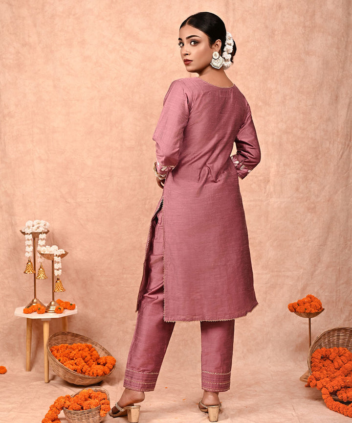 Soha cotton silk kurta-set of 2