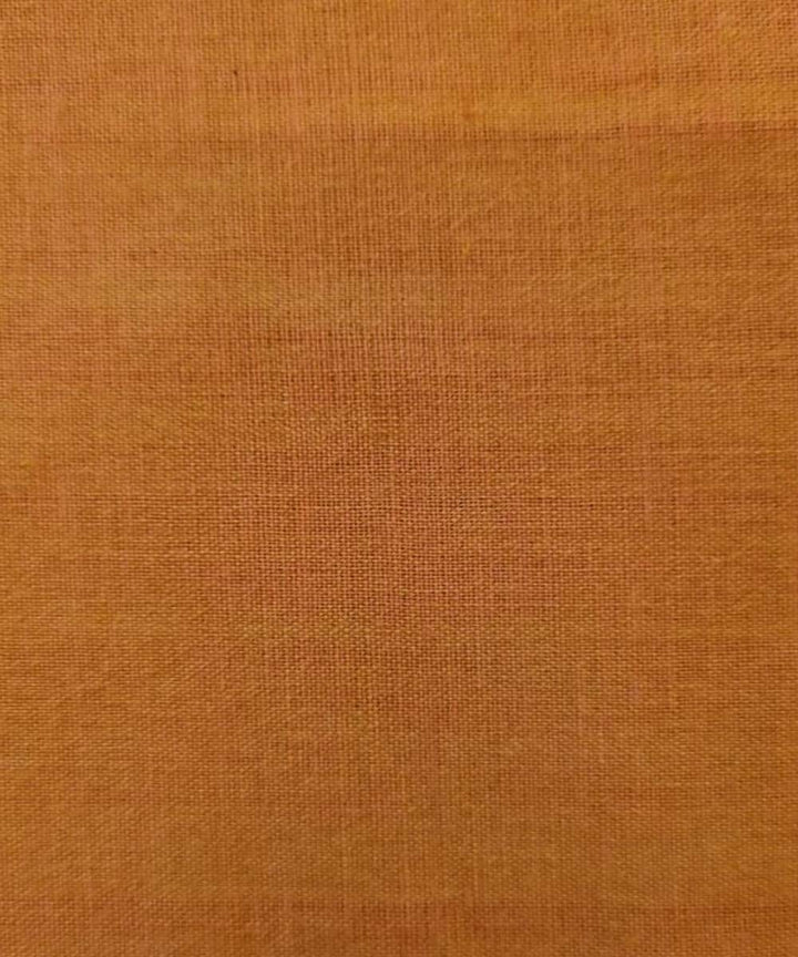 Rust handwoven cotton assam fabric