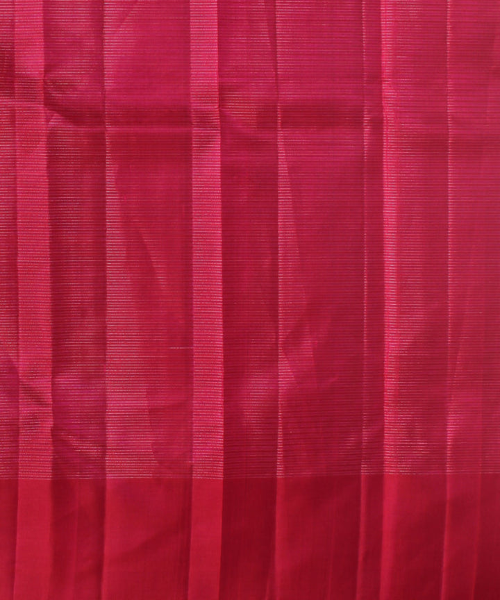 Cyan green red vairavoosi body silk kancheepuram handwoven saree