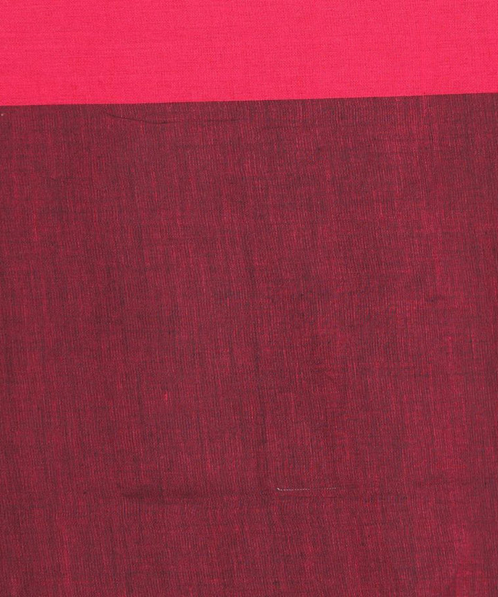 Navy blue handloom cotton saree