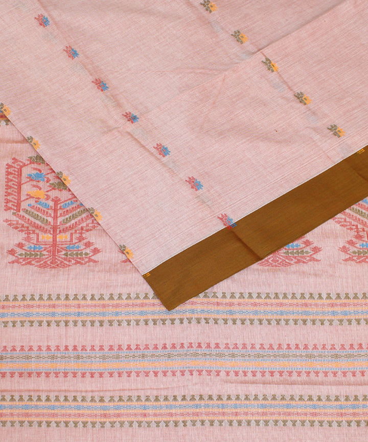 Sand mercerised cotton handloom bengal saree
