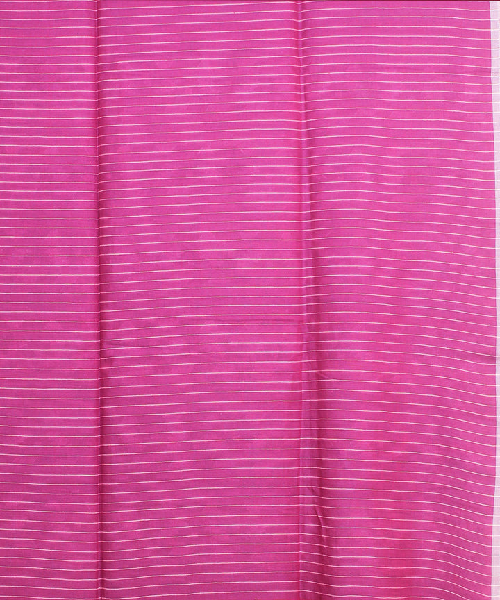Magenta grey handloom jamdani cotton saree