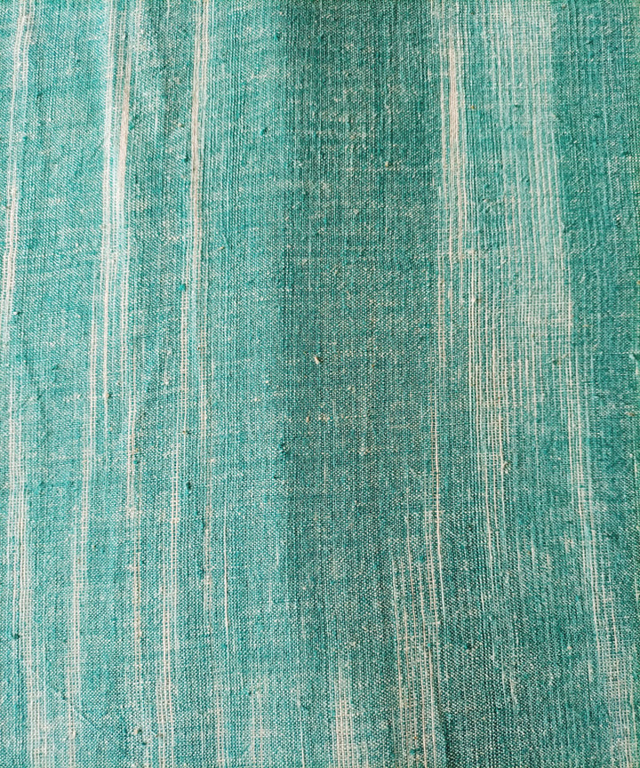 2.5m mint white handspun handwoven yarn dyed cotton kurta material