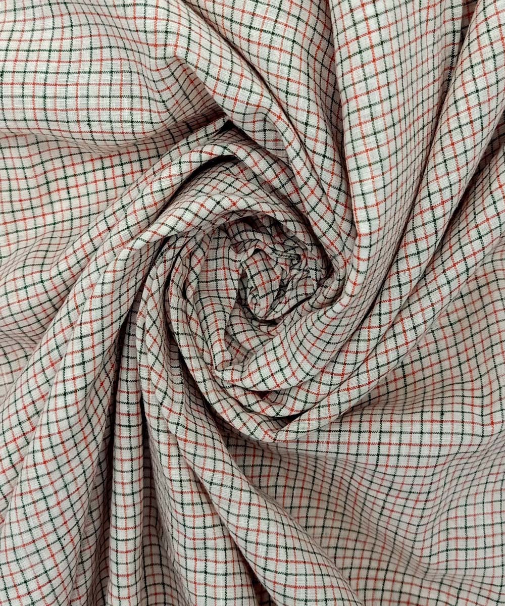 Multicolor handwoven cotton fabric