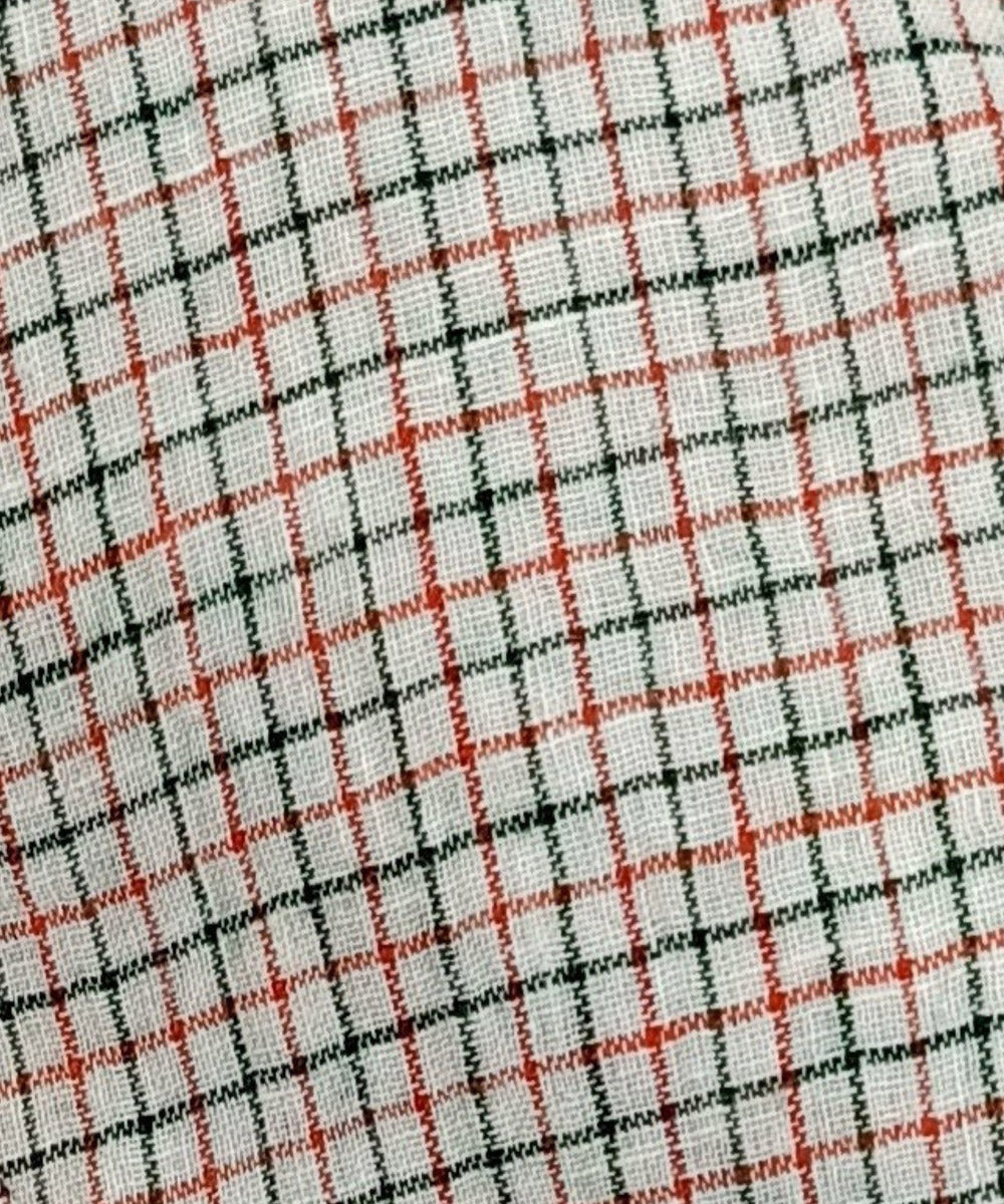 Multicolor handwoven cotton fabric