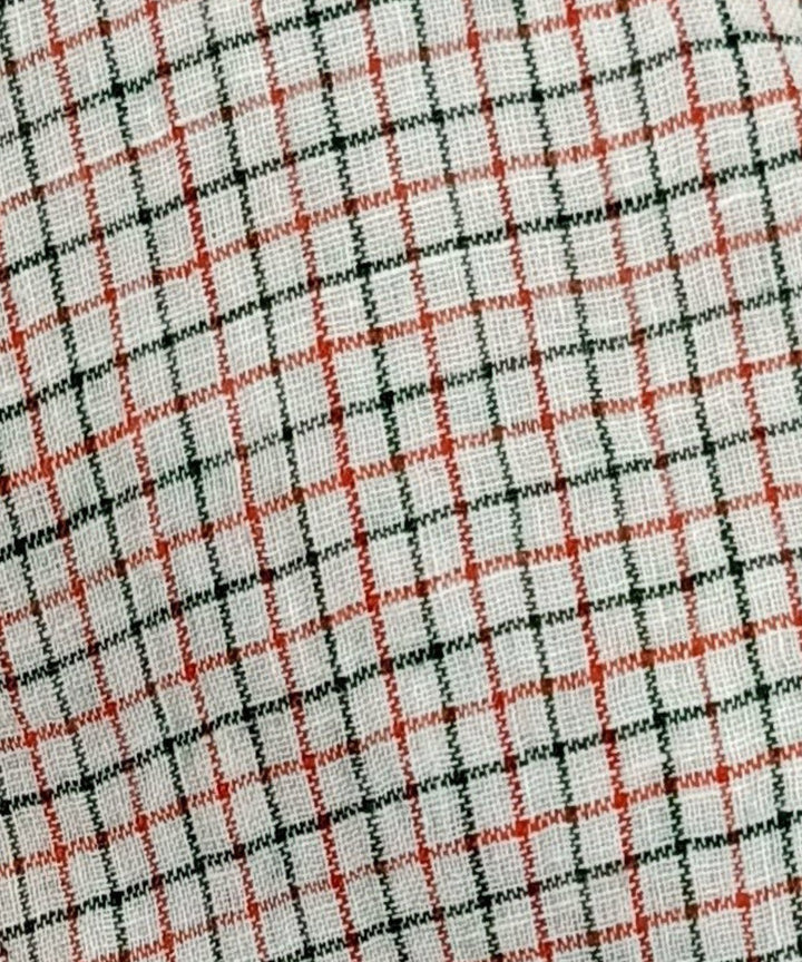 Multicolor handwoven cotton fabric