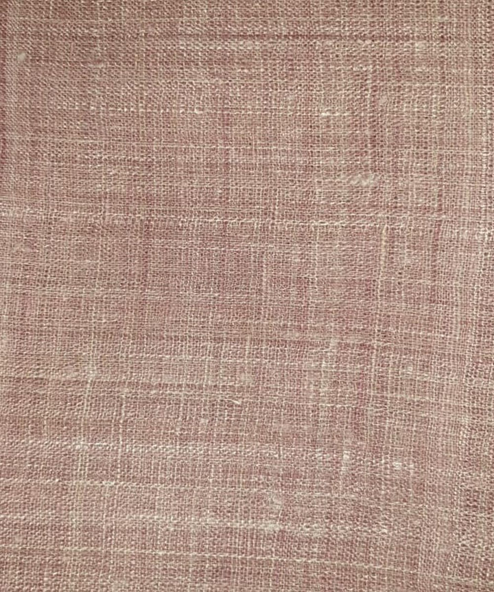 Mauve natural dye handwoven eri silk assam fabric
