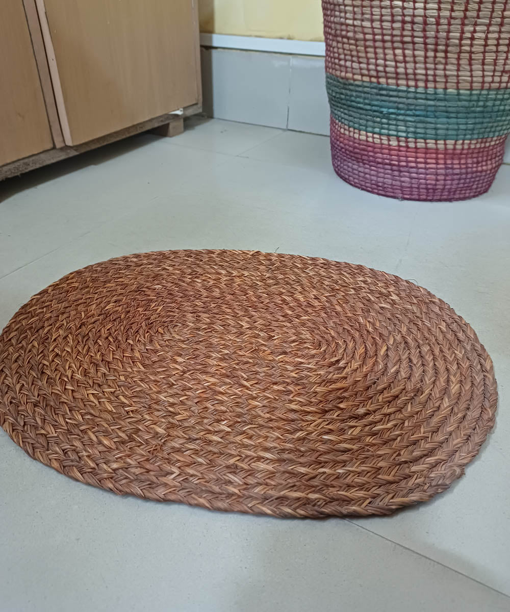Brown sabai grass floor mat floor mat