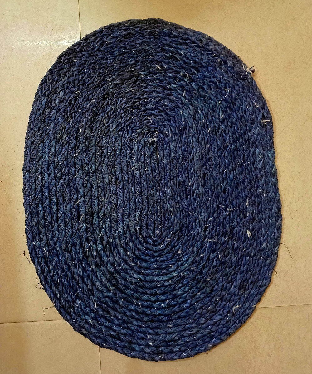 Indigo sabai grass floor mat floor mat