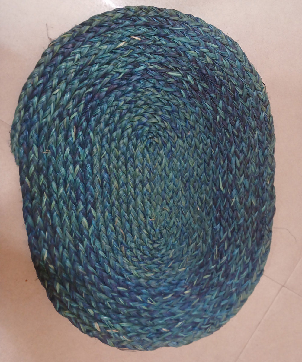 Blue sabai grass floor mat floor mat