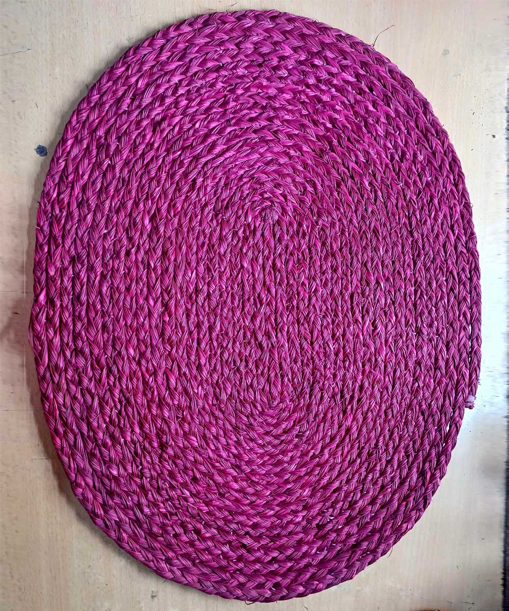 Magenta sabai grass floor mat floor mat