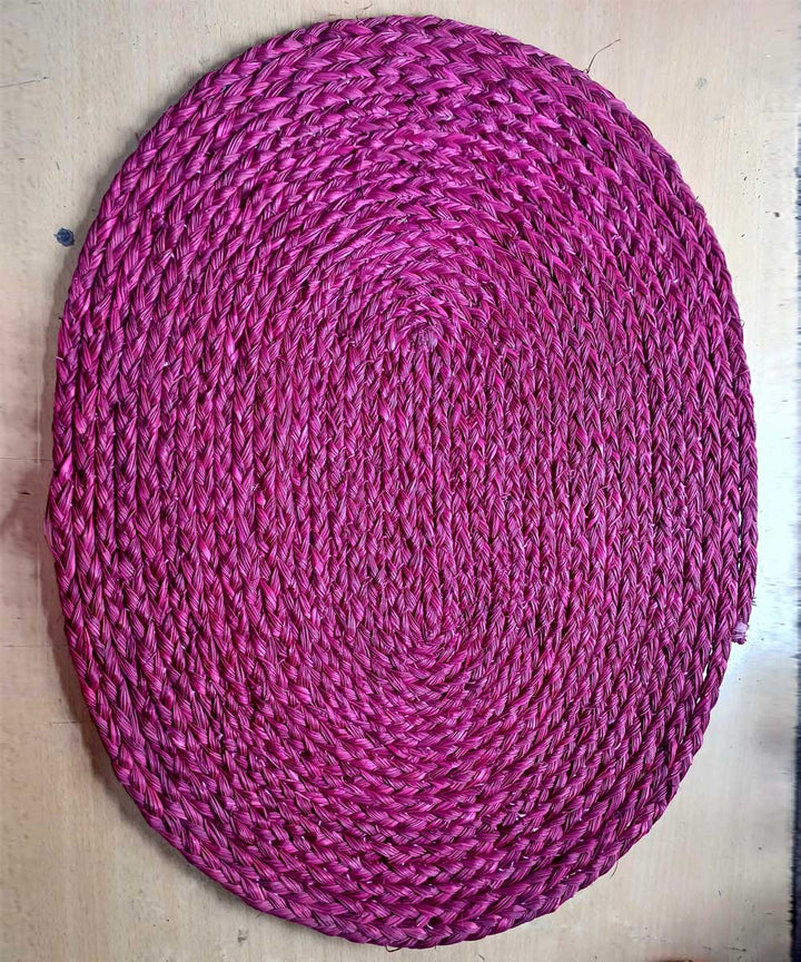 Magenta sabai grass floor mat floor mat