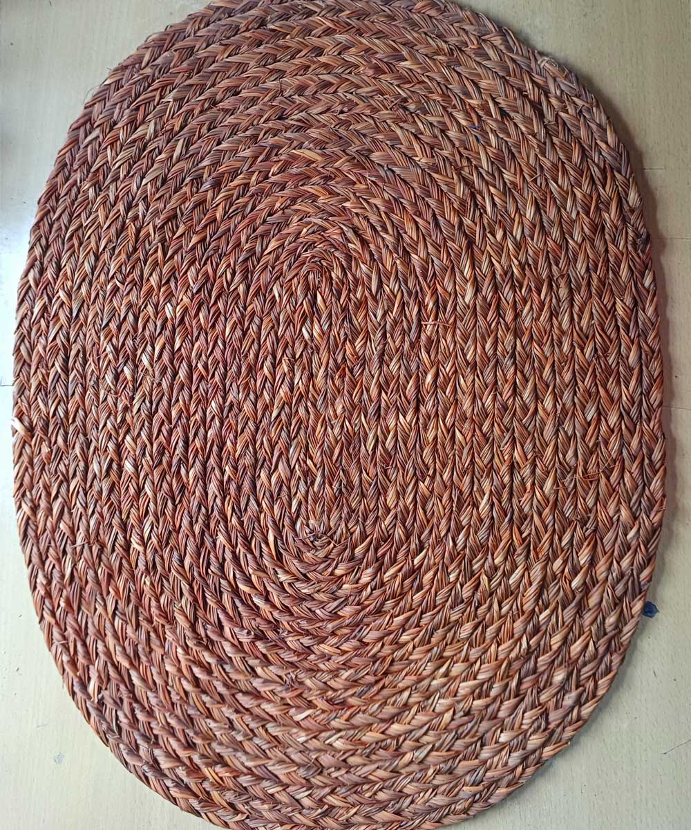 Brown sabai grass floor mat floor mat