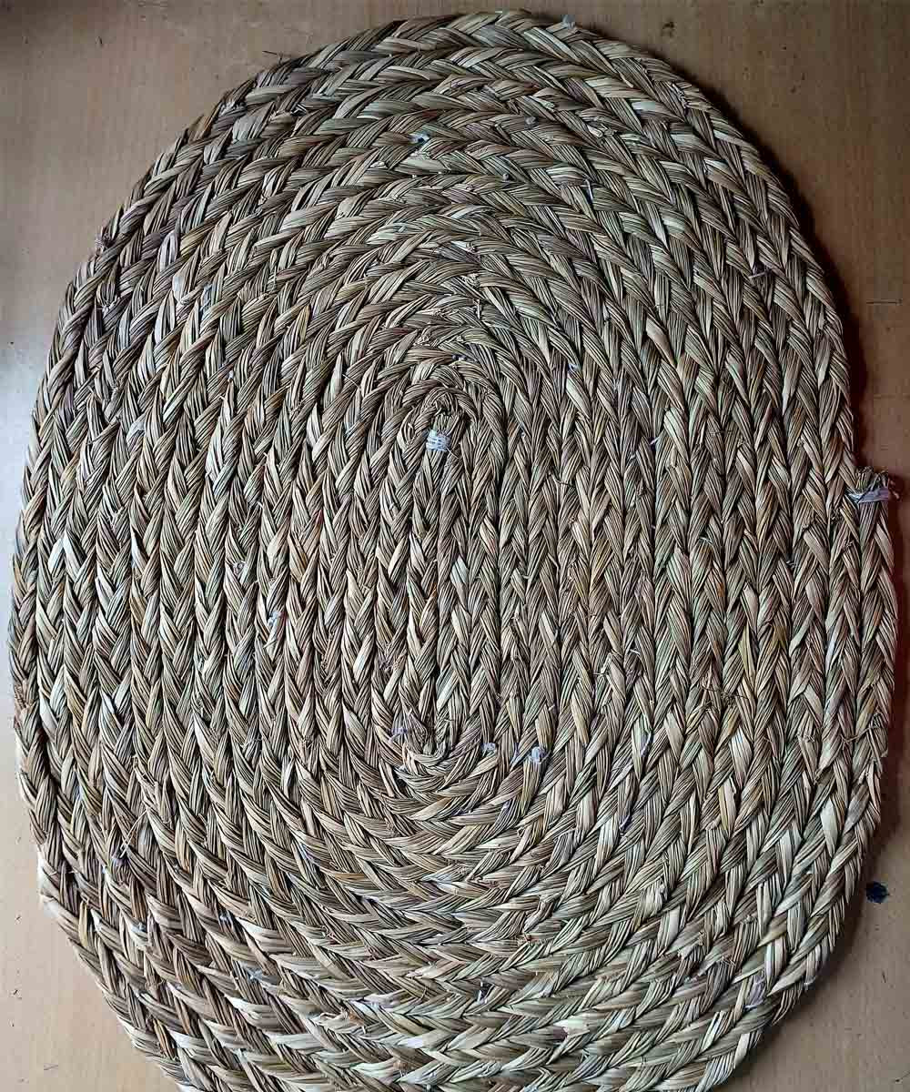 Cream sabai grass floor mat floor mat