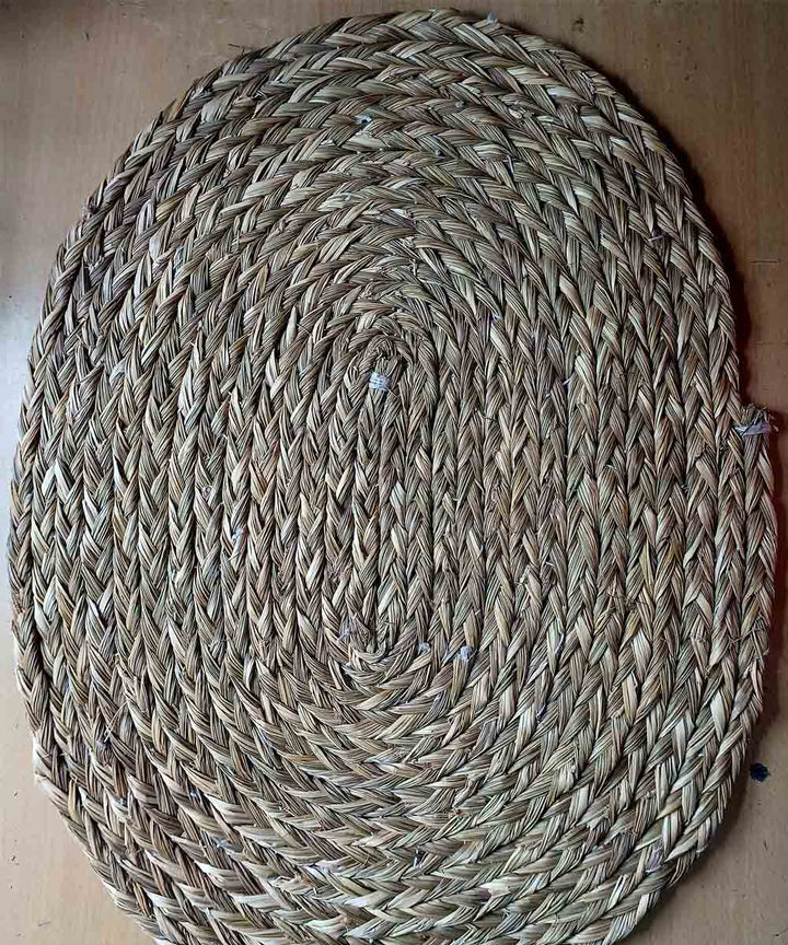 Cream sabai grass floor mat floor mat