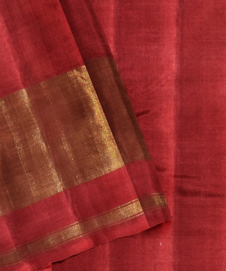 Light green red silk handloom patola saree