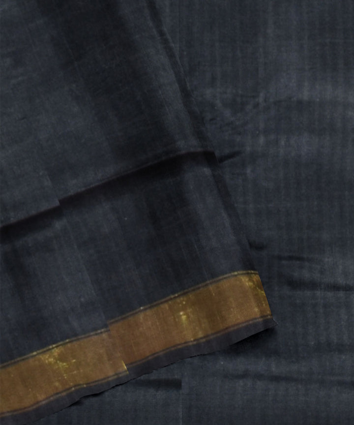 Black handwoven patola silk saree