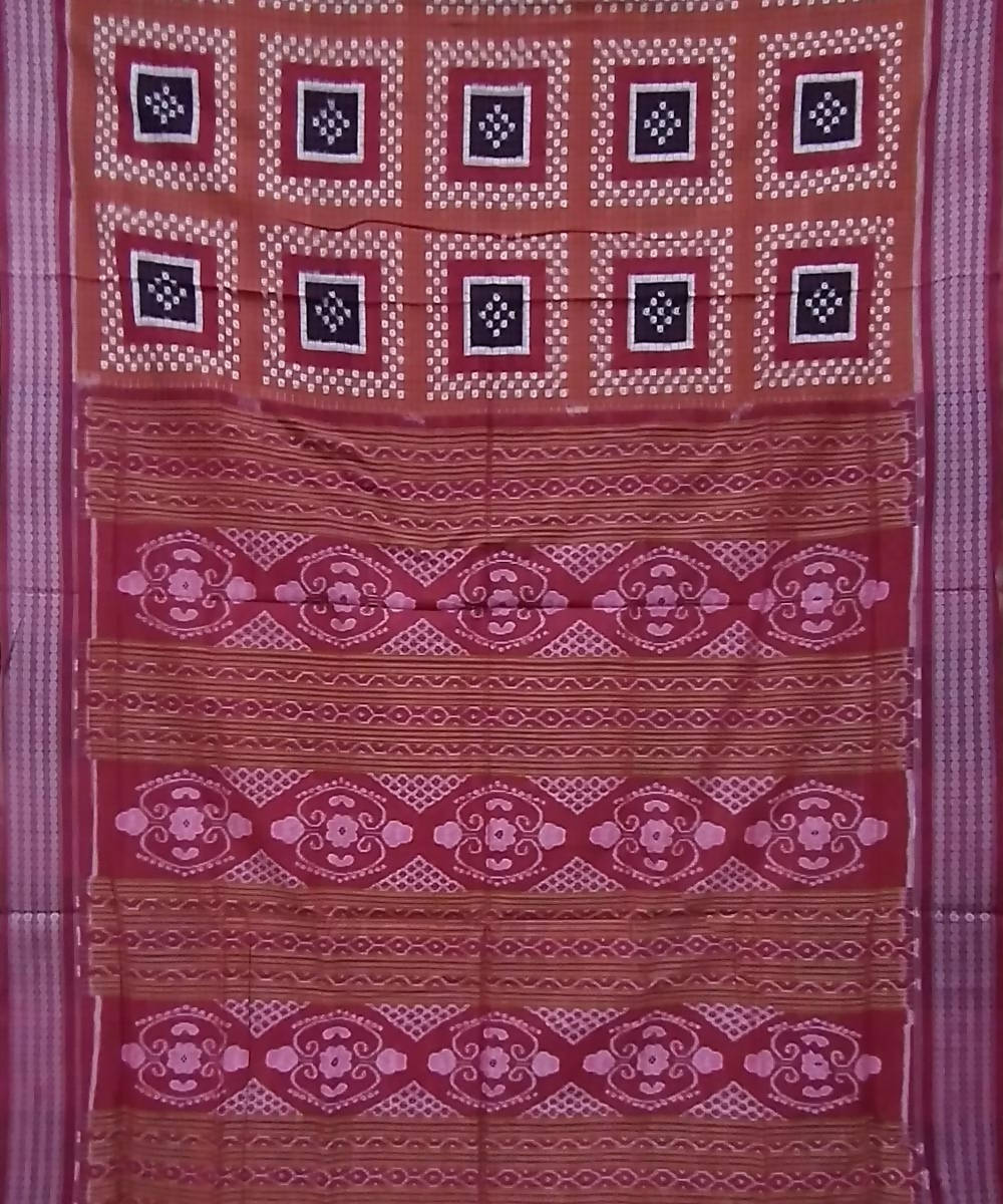 Multicolor cotton handloom sambalpuri saree