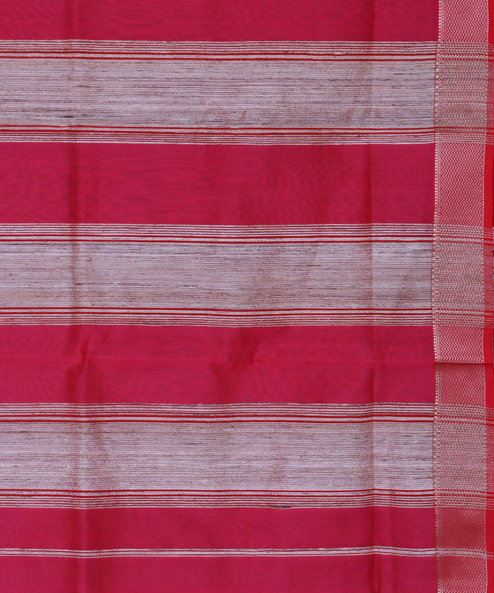 Maheshwari Berry Red Handloom Sico Saree