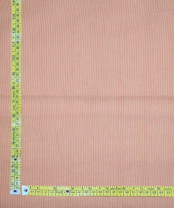1.6m White pink stripes handspun handwoven bengal cotton fabric