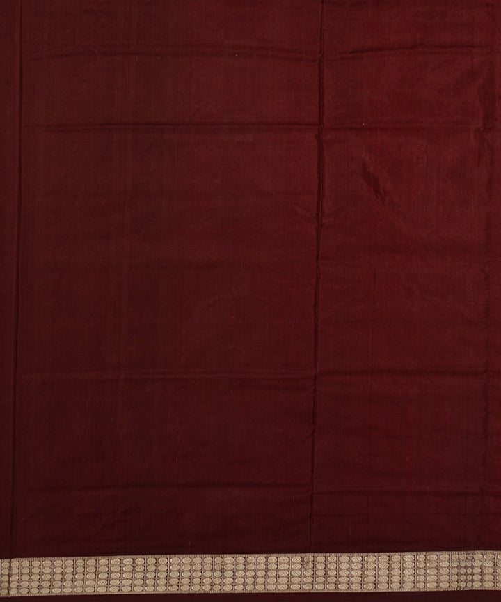 Red green silk handwoven sambalpuri saree