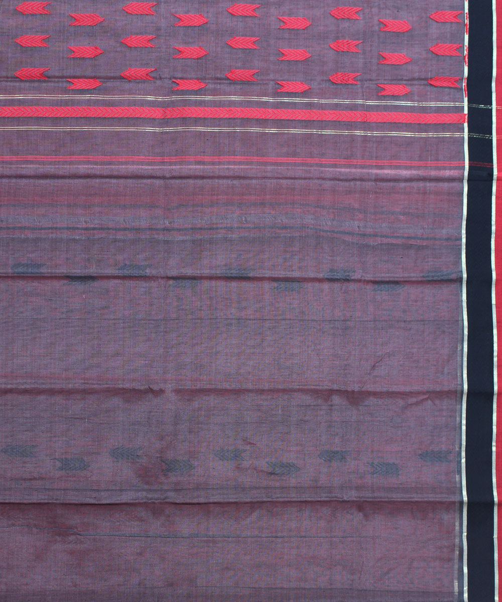 Bengal Handwoven Peach Pink Saree