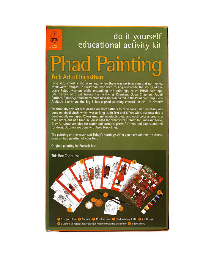 Handmade DIY Educational Colouring Kit Phad Painting of Rajasthan