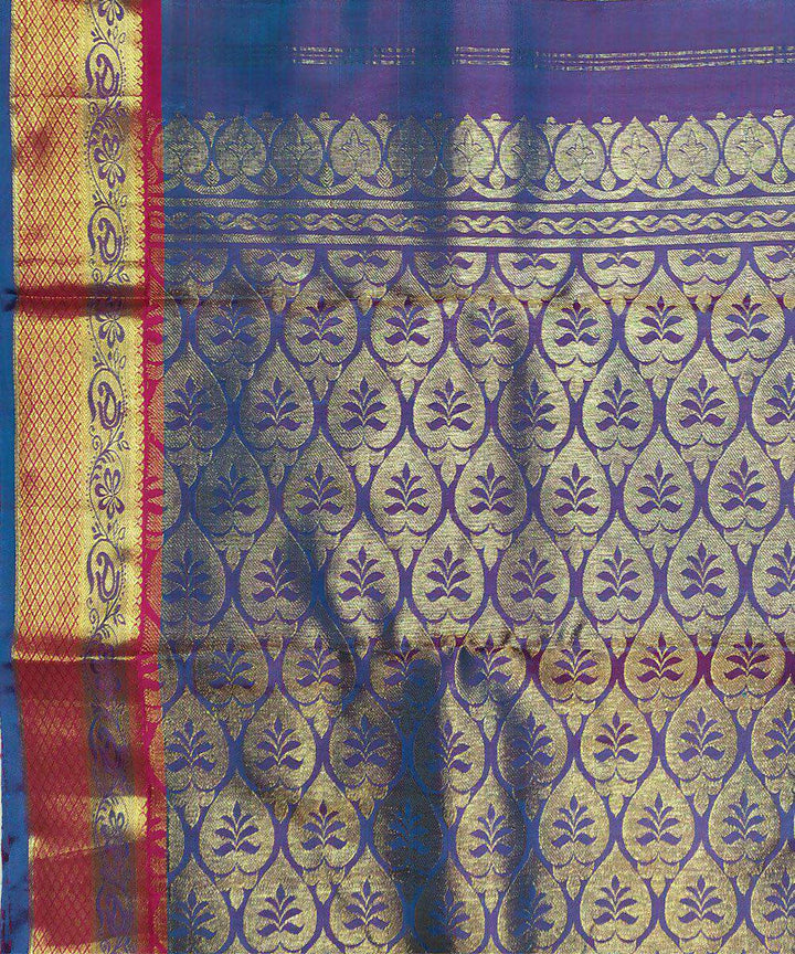 Light pink handloom kanchi silk saree