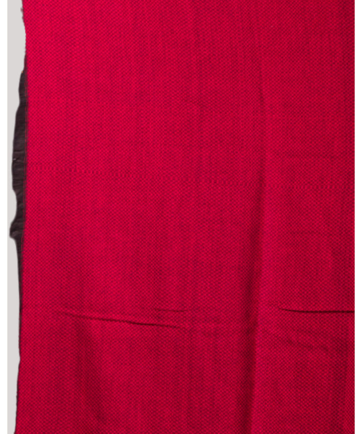 Black and red handwoven bengal cotton saree