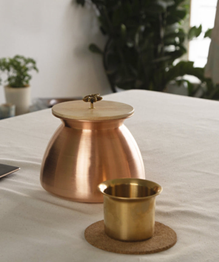 Handmade copper tulsibaug lota