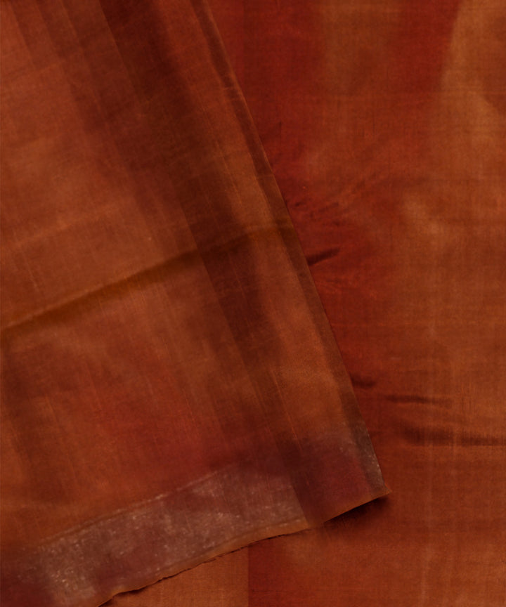 Orange silk handwoven patola saree