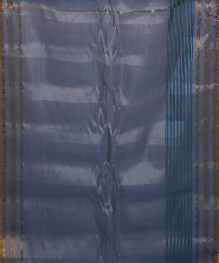 blue handloom gadwal silk saree