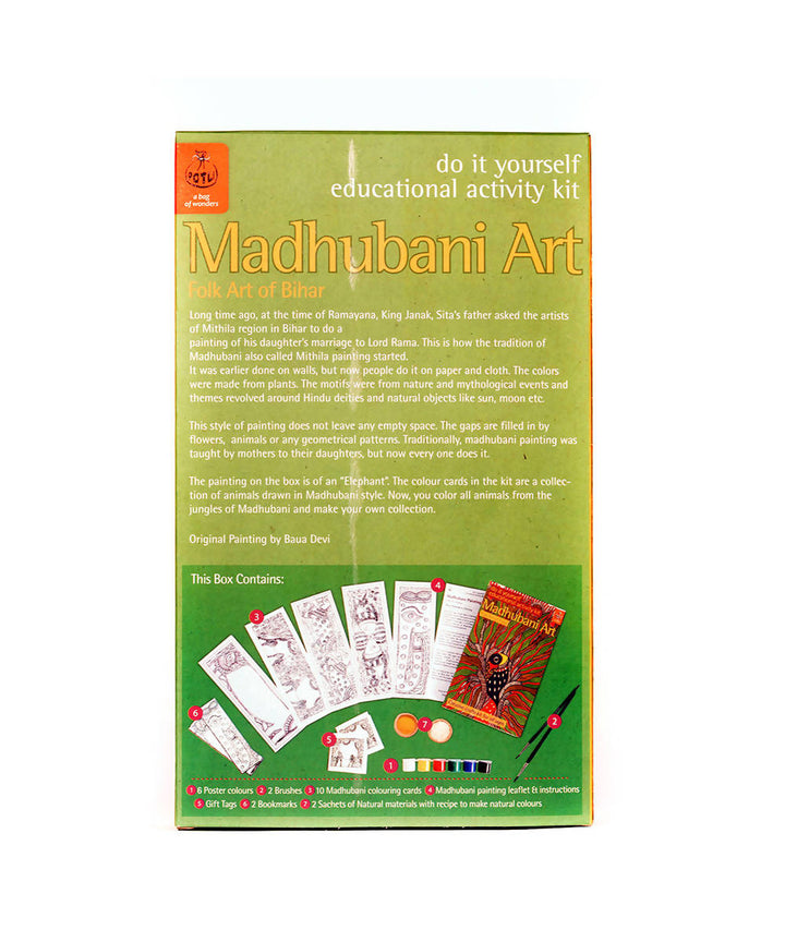Handmade DIY Educational Colouring Kit Madhubani Painting of Bihar
